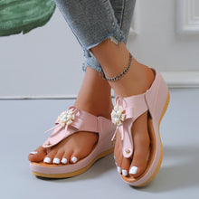 Load image into Gallery viewer, Summer Beach Platform Flip Flops