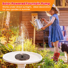 Load image into Gallery viewer, Grishay 3W Solar Bird Bath Fountain Pump 6.3"