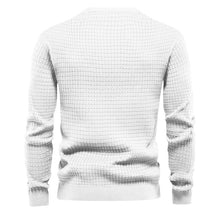Load image into Gallery viewer, Mens Autumn And Winter Casual Loose Knitted Checkered Round Neck Hatless Versatile Long Sleeve Sweater