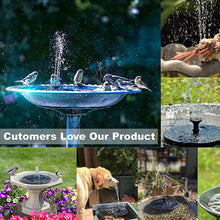 Load image into Gallery viewer, Grishay 3W Solar Bird Bath Fountain Pump 6.3"