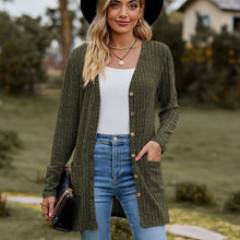Load image into Gallery viewer, Sweaters for Women Cardigan Dressy Solid Open Front Long Knited Cardigan Sweater Fashion Loose Fit Coat Tops