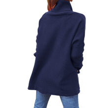 Load image into Gallery viewer, Soft Cotton Stand Collar Large Size Long Sleeve Tops Ladies Jumper Loose Tunic Casual T-Shirts