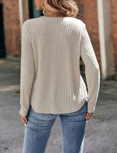 Load image into Gallery viewer, Women's Lace Long Sleeve Shirts Lightweight Fall Casual Crewneck Pullover T Shirt Tops