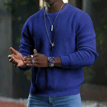 Load image into Gallery viewer, Men Long Sleeve Round Neck Knitwear