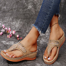 Load image into Gallery viewer, Flat lightweight rhinestone flip flops