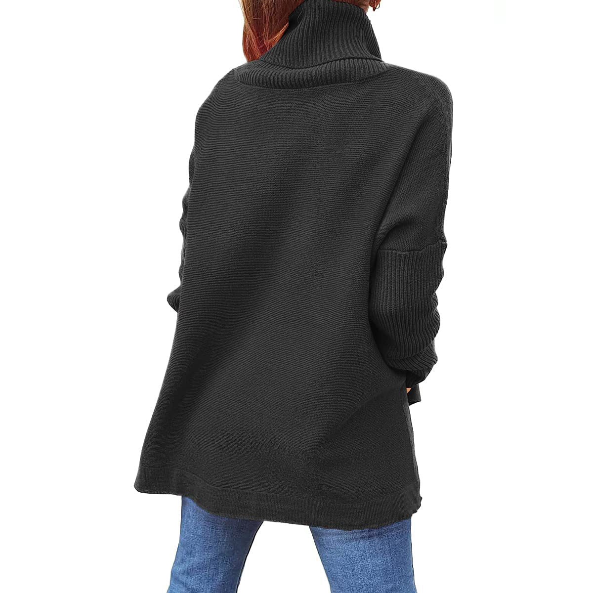 Soft Cotton Stand Collar Large Size Long Sleeve Tops Ladies Jumper Loose Tunic Casual T-Shirts