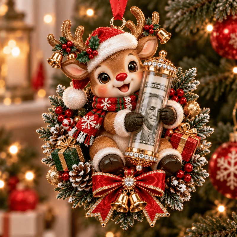 💵 Christmas Cash Gift Ornament - ✨A Fun Way to Give Money This Christmas
