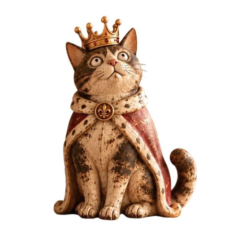 Graddi Medieval Cat Court Figurines