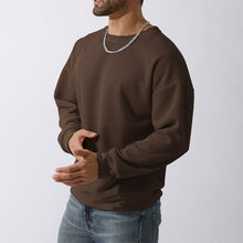 Load image into Gallery viewer, Men's Winter Sweater Loose Round Neck Thickened Sweater
