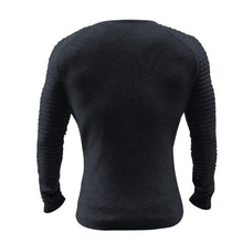 Load image into Gallery viewer, Men's Basic Knitted Crew Neck Long Sleeve Pullover
