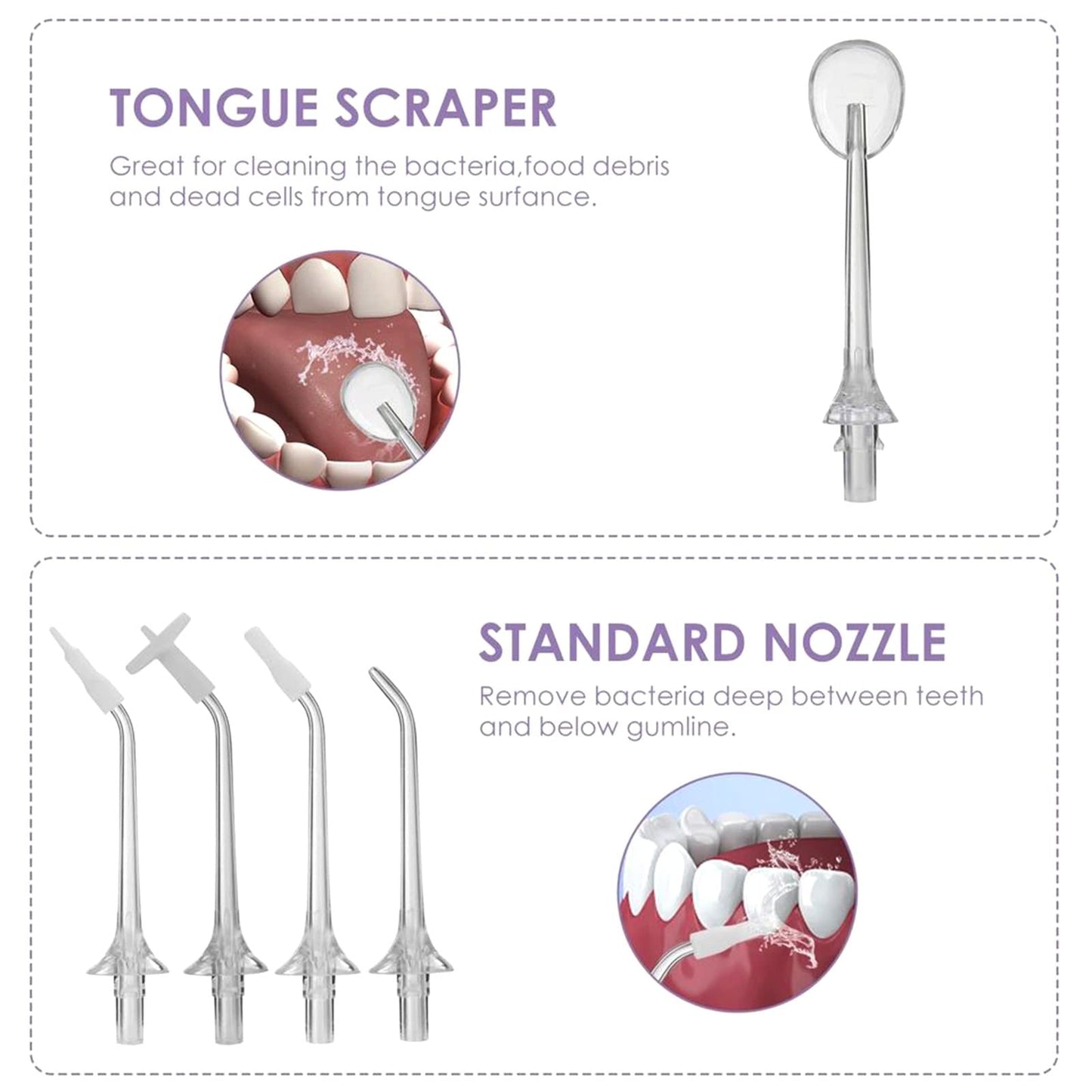 Portable Rechargeable Cordless Oral Irrigator 300ML