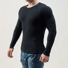 Load image into Gallery viewer, Men's Basic Knitted Crew Neck Long Sleeve Pullover
