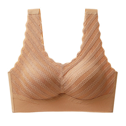 Women's Push up No Steel Ring Lace Beautiful Back Bra