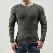 Load image into Gallery viewer, Men's Basic Knitted Crew Neck Long Sleeve Pullover
