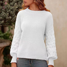 Load image into Gallery viewer, Women's Pullover Crew Neck Sweater Casual Long Sleeve Loose Chunky Knit Jumper Blouse Tops
