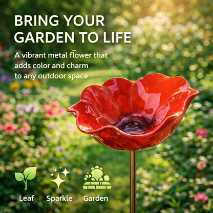 💖🎁2026 Mother's Day Gifts 50% Off--🎁Metal Flower Garden Stake🐦