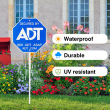 Load image into Gallery viewer, Security Signs 28" ADT Yard Sign with Aluminum Stake, Heavy Duty Weatherproof
