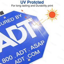Load image into Gallery viewer, Security Signs 28" ADT Yard Sign with Aluminum Stake, Heavy Duty Weatherproof
