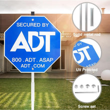 Load image into Gallery viewer, Security Signs 28" ADT Yard Sign with Aluminum Stake, Heavy Duty Weatherproof
