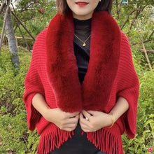 Load image into Gallery viewer, women's solid color long scarf autumn and winter warm thickened wool shawl
