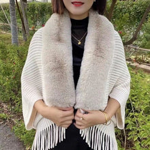 Load image into Gallery viewer, women's solid color long scarf autumn and winter warm thickened wool shawl
