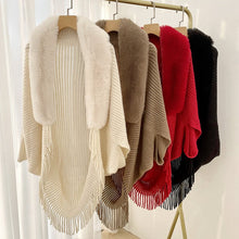Load image into Gallery viewer, women's solid color long scarf autumn and winter warm thickened wool shawl
