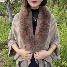 Load image into Gallery viewer, women's solid color long scarf autumn and winter warm thickened wool shawl
