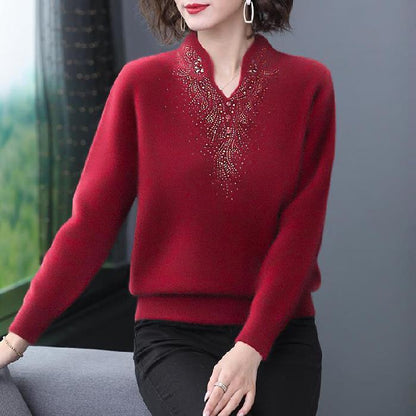 women's autumn and winter double-sided fleece bottoming shirt